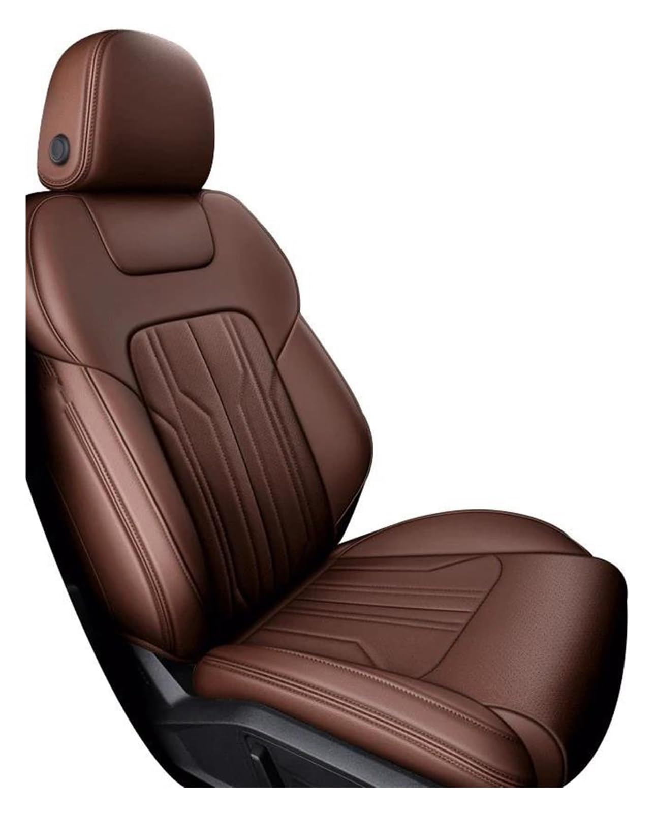 coprisedili anteriori Per Toyota Per Hilux 2015-2019 Fodera Cuscino Supporto Seggiolino Auto Personalizzata Impermeabile Traspirante Similpelle(Brown,SE)