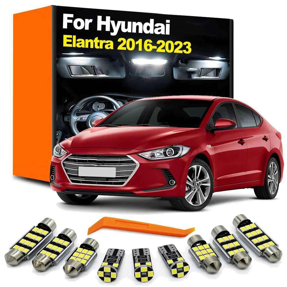 Kit de 10 Luces LED de Lectura para el Interior del Maletero del Coche, para Elantra MK6 Vi 6 2016 2017 2018 2019 2020 2021 2022 2023