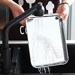 Baking Sheet Set of 4, Heavy Duty Stainless Steel Baking Pans Tray Cookie Sheet, Toaster Oven Tray Pans Half Sheet Pan for Baking, Non Toxic, Easy Clean and Dishwasher Safe
