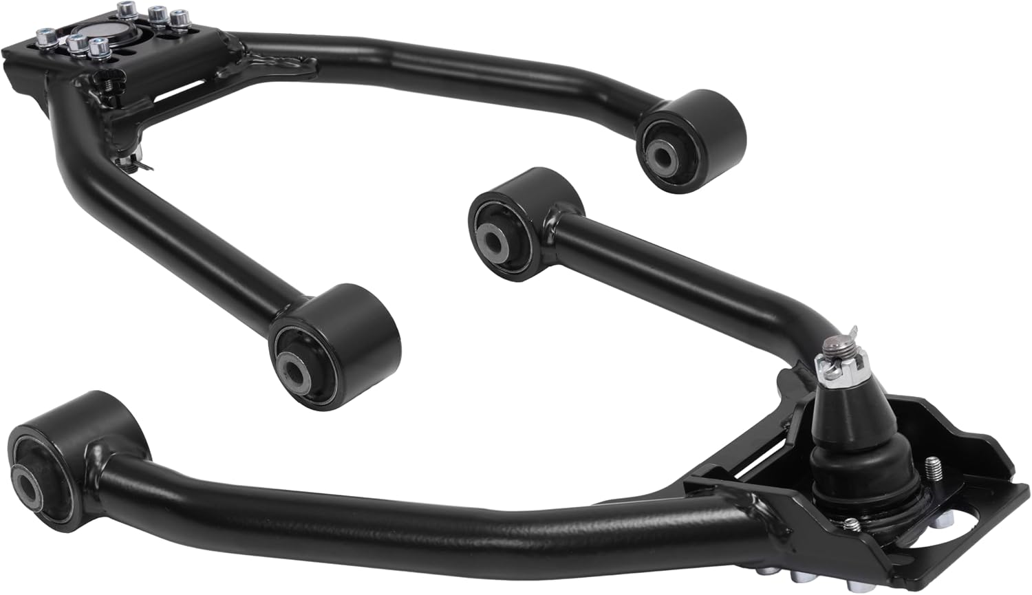 Front Upper Camber Control Arm Compatible with 2003-2009 Nissan 350Z Infiniti G35 Coupe Steel (Black)