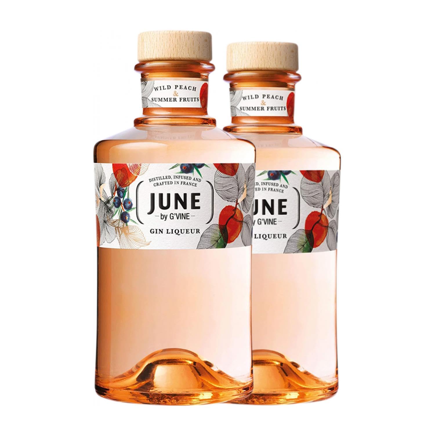 Ginebra G'Vine June Gin Peach 70 cl (Caja de 2 Botellas de 70 cl)