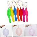 Punch Balloons Set of 6 Random Color Elastic Bungee Balloons Party Favor Balloon for Kids Birthday Outdoor Indoor Play Balloon Toys gallery image