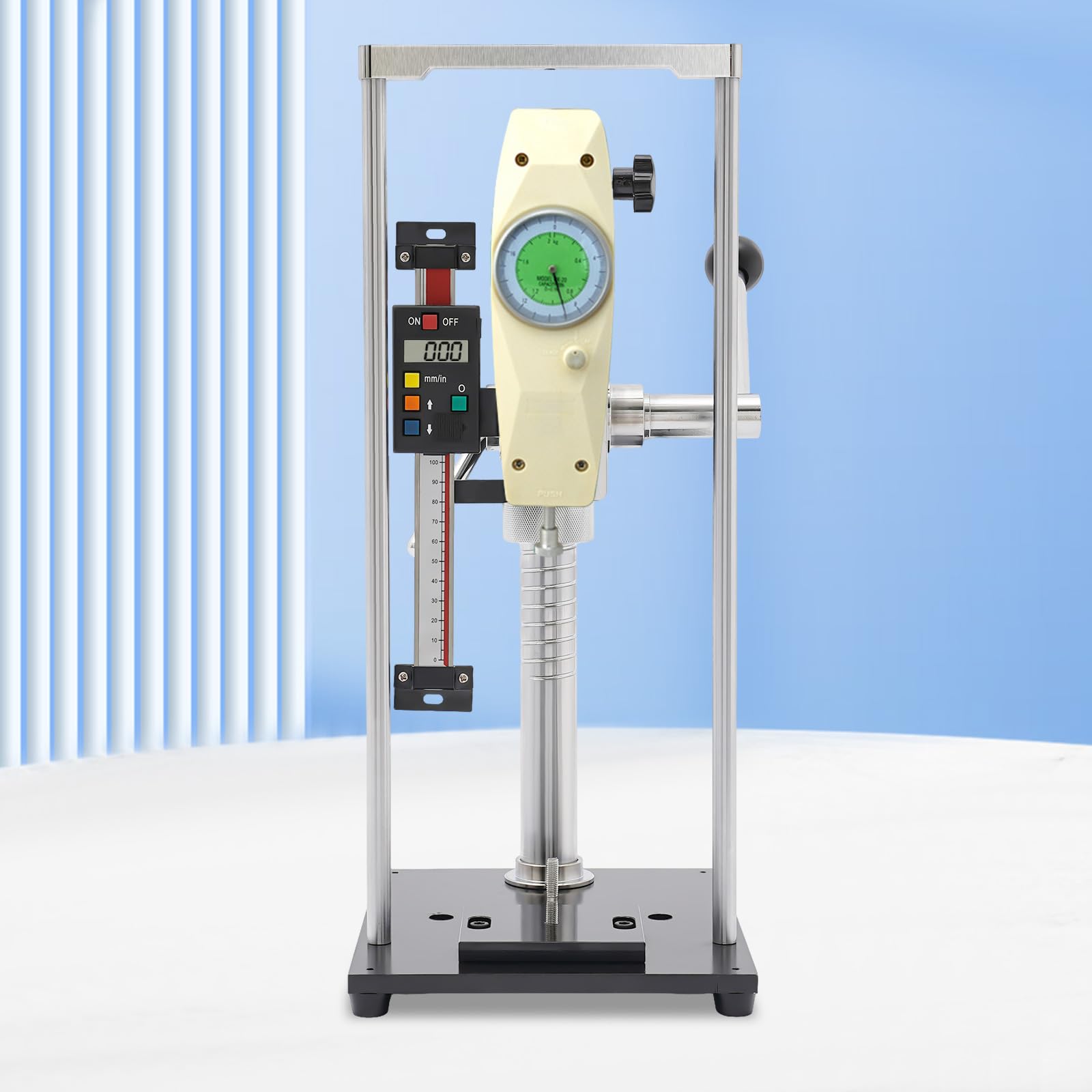 Federdruck Tester Gerät mit Zugkraftmesser und Druckmessgerät für Laboranwendungen und industrielle Nutzung maximaler Last von 1000 N ideal für präzise Tests