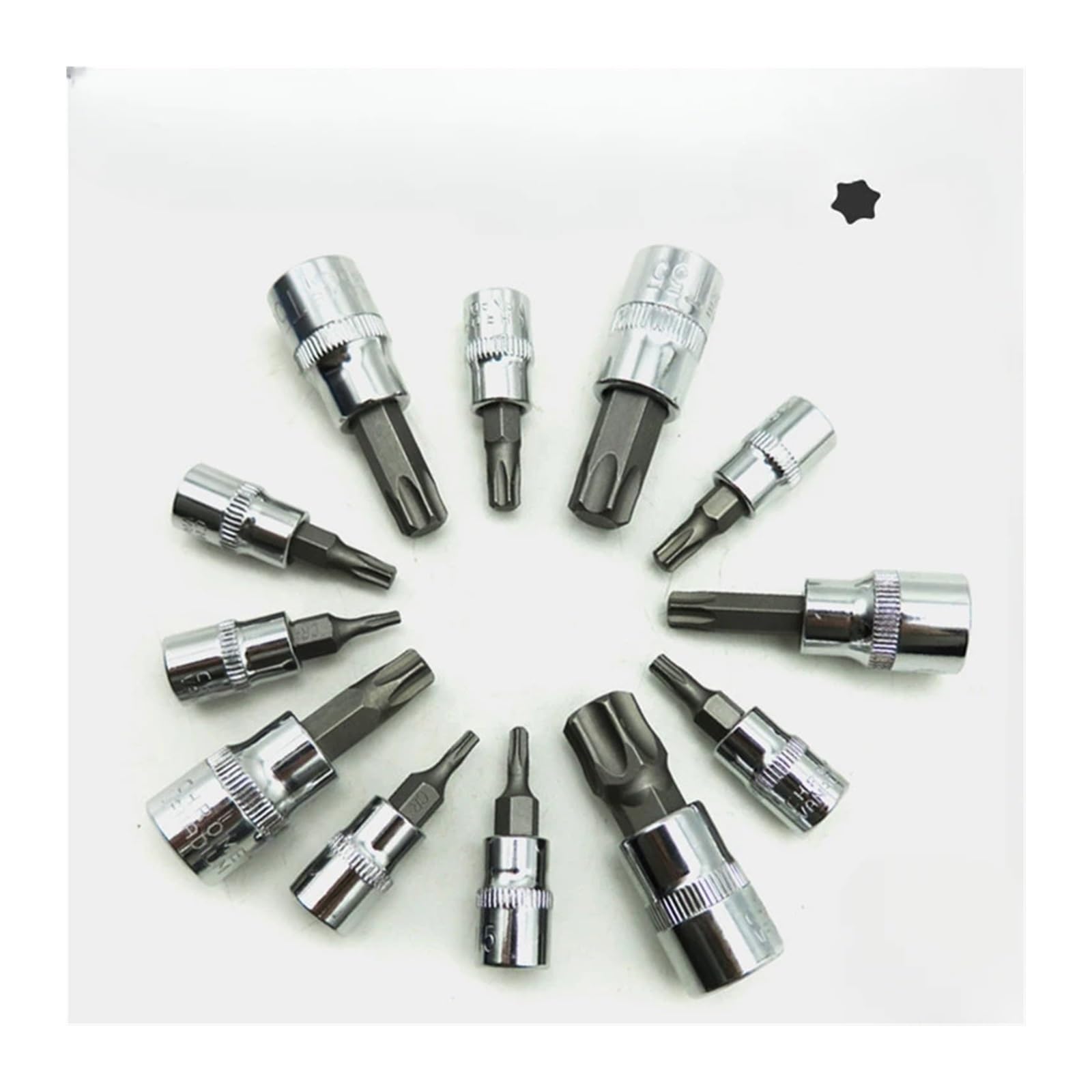 Kit de desmontaje de Pernos y Tuercas Juego de Herramientas de reparación de automóviles, Juego de Llaves Torx de 13 Uds., Cabezal de Impacto, Bicicleta Profesional