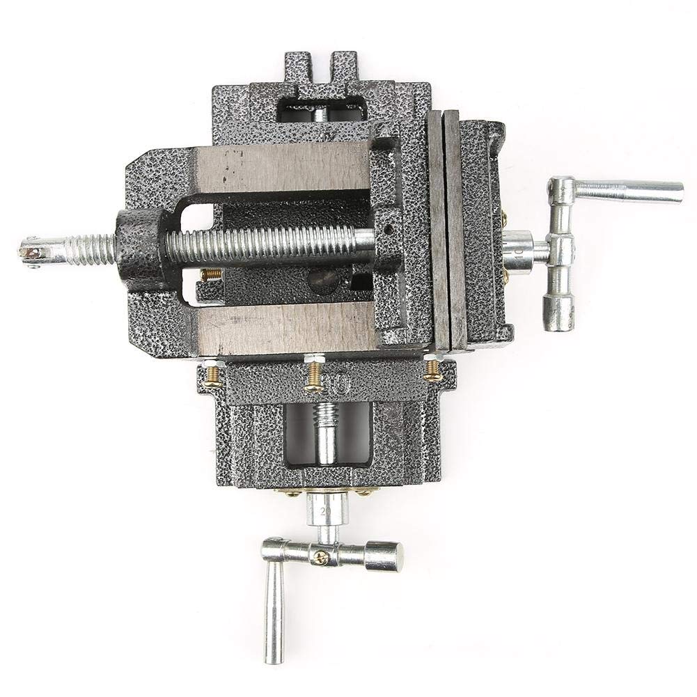 Cross Slide Bench Vice Clamp, Heavy Duty Table Vice 4 Inch