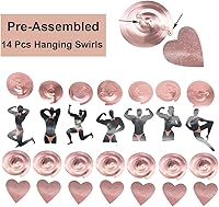 Vista 5 de WOJOGO Decoración de despedida de soltera de oro rosa para despedidas de soltera con espirales colgantes para despedidas de soltero, suministros