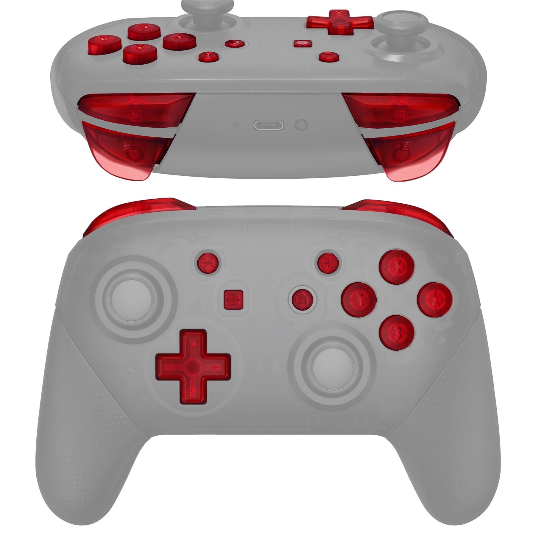 Amazon.co.jp: eXtremeRate スイッチ プロコンに対応用ABXY D-pad ZR