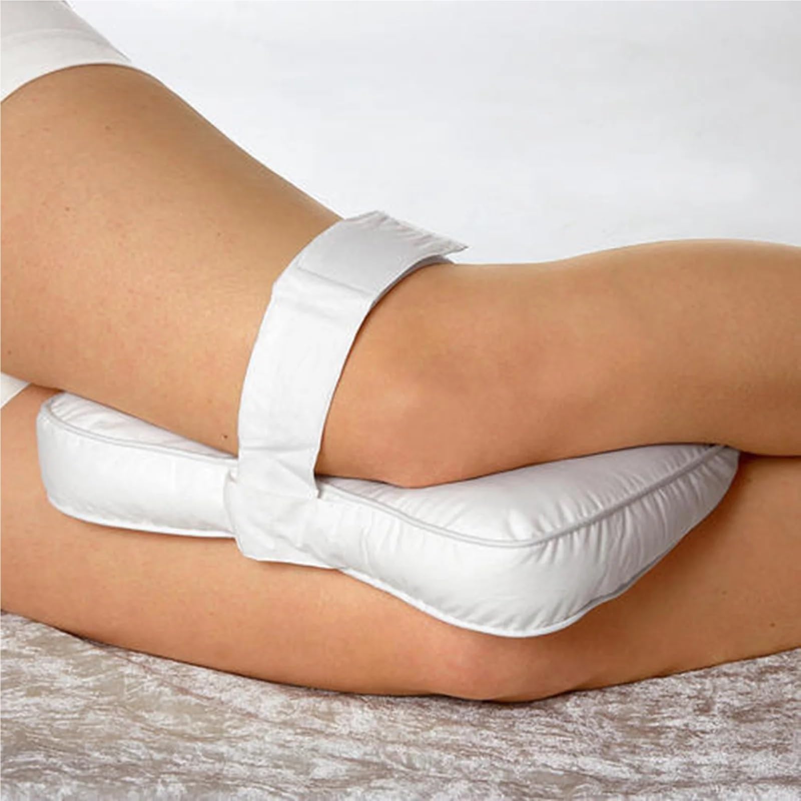 Coussin pour Genoux Oreiller for Les Jambes, Coussin de Soutien for, Oreiller Cervical Doux et Polyvalent, for Genoux à Usage Domestique, for Un Sommeil réparateur(New Gray)