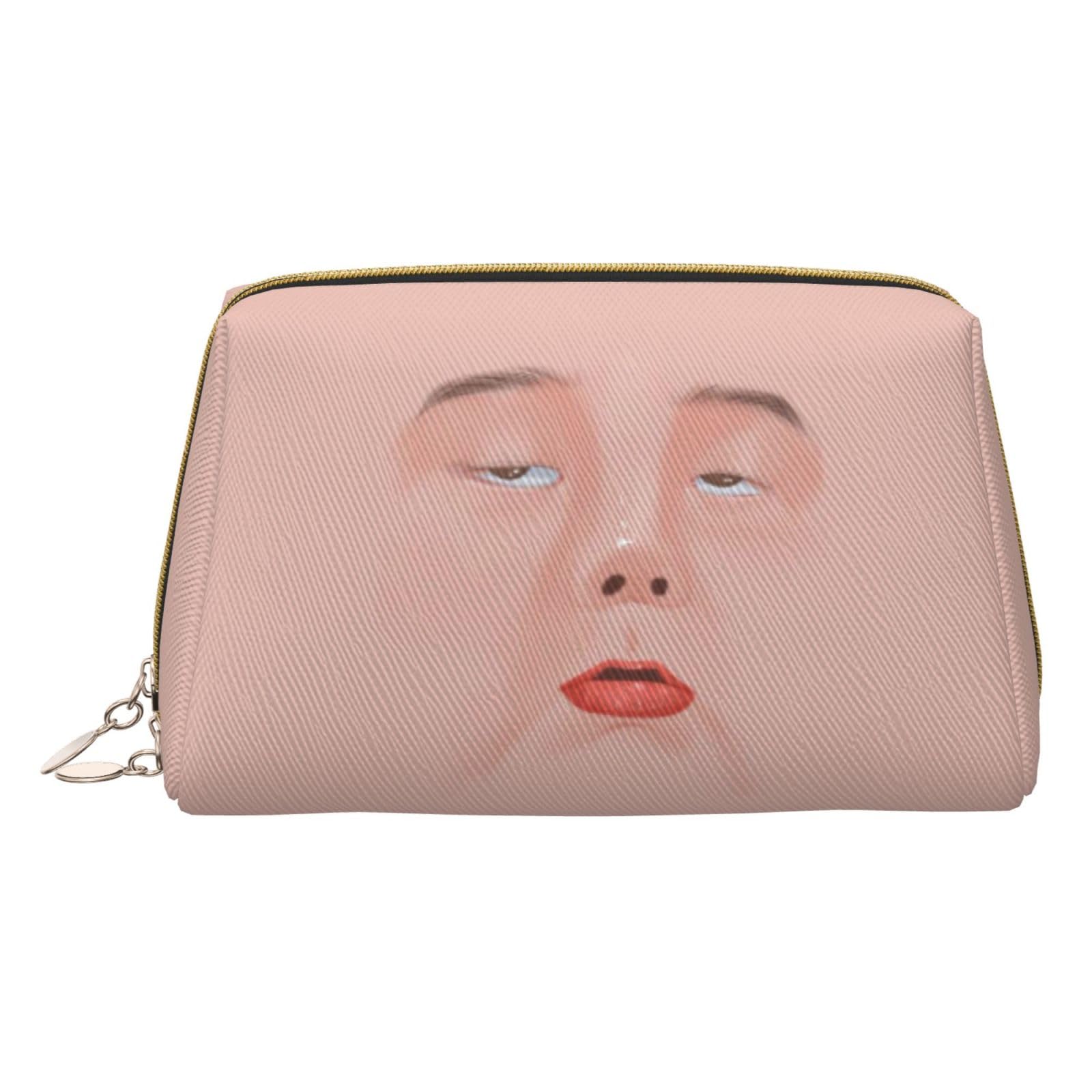 Amazon.co.jp: 化粧ポーチ 女の子 面白い 顔 小物入れ レザー トラベル