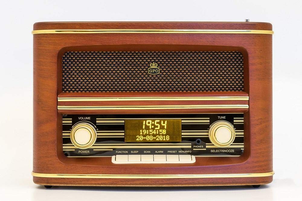 Radio - Winchester- Digital (DAB/FM) & LCD Display With Sleep Timer - Alarm Clock Radio For Home with Wood Finish