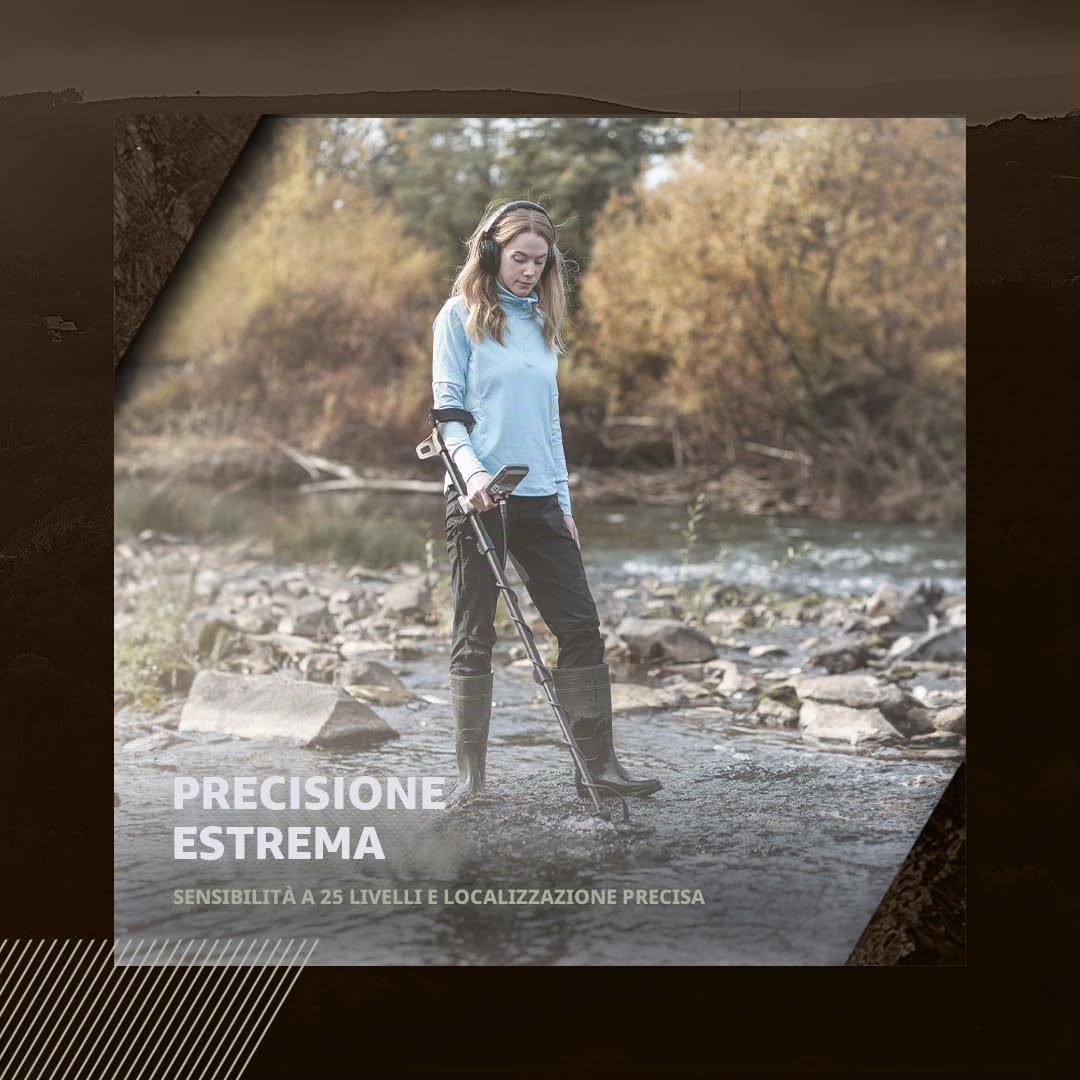 MINELAB X-Terra Elite, metal detector impermeabile per tutti i tipi di terreno, con individuazione di precisione Multi-IQ e tecnologia multifrequenza simultanea