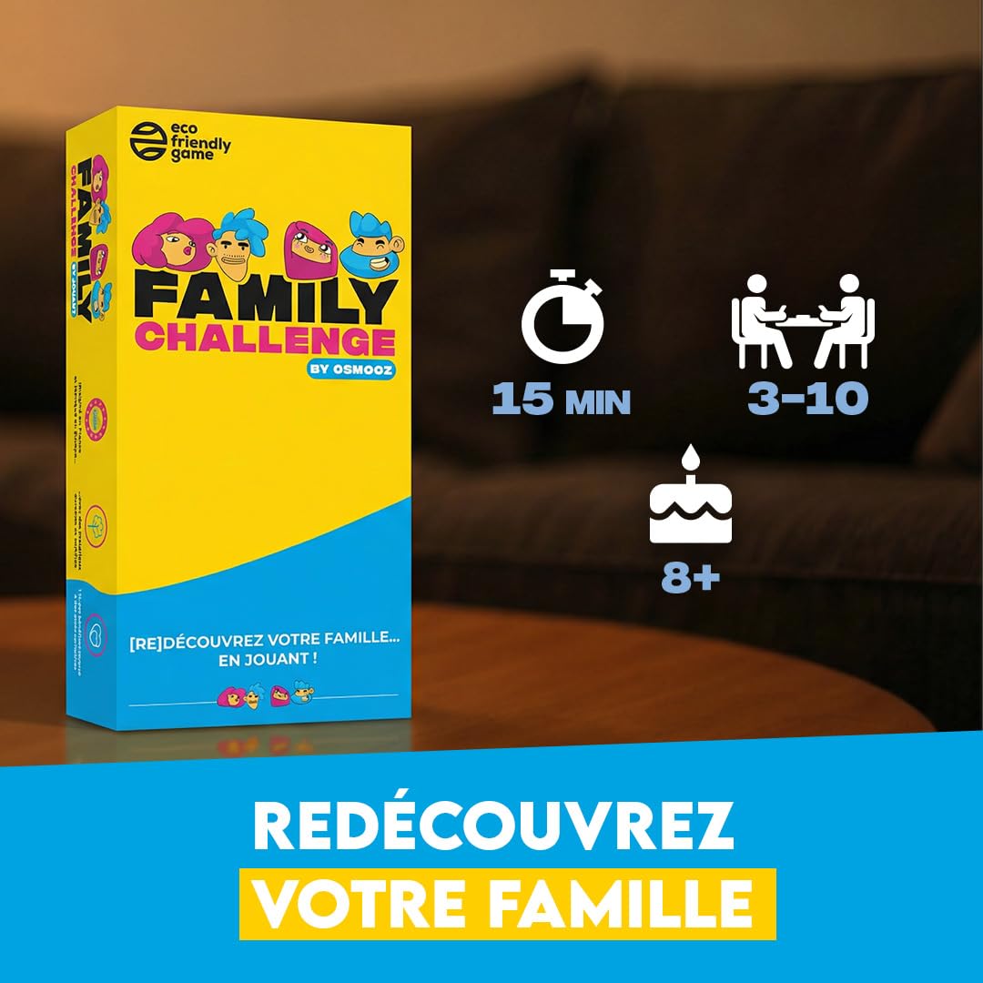 ATM Gaming Lot de 3 Jeux familles : Speedbac Kids + Judukids + Family Challenge - Parfait pour Mettre l'ambiance en Famille - Dès 7 Ans - Amusant pour Les Enfants et Les Adultes