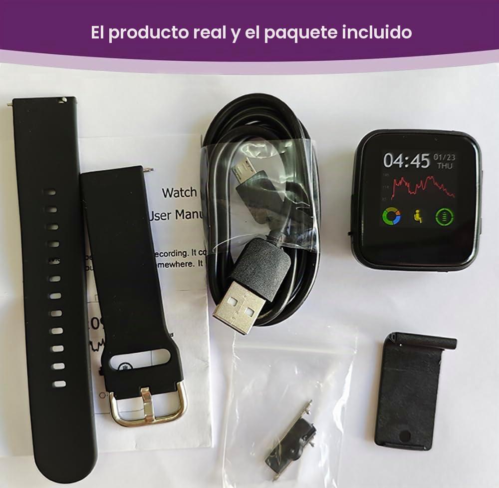 64GB Reloj con Camara Oculta Pulsera Cámara Oculta Reloj Mini Video Cámara Grabación de Video con Audio para el hogar, Oficina, al Aire Libre