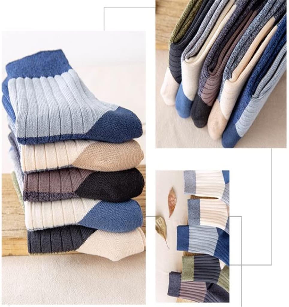 最安値挑戦中3日内急速出荷[WSEDXYCY] 秋のカジュアルカラーマッチングビジネスコットンソックスダブルニードルメンズソックス 入園準備