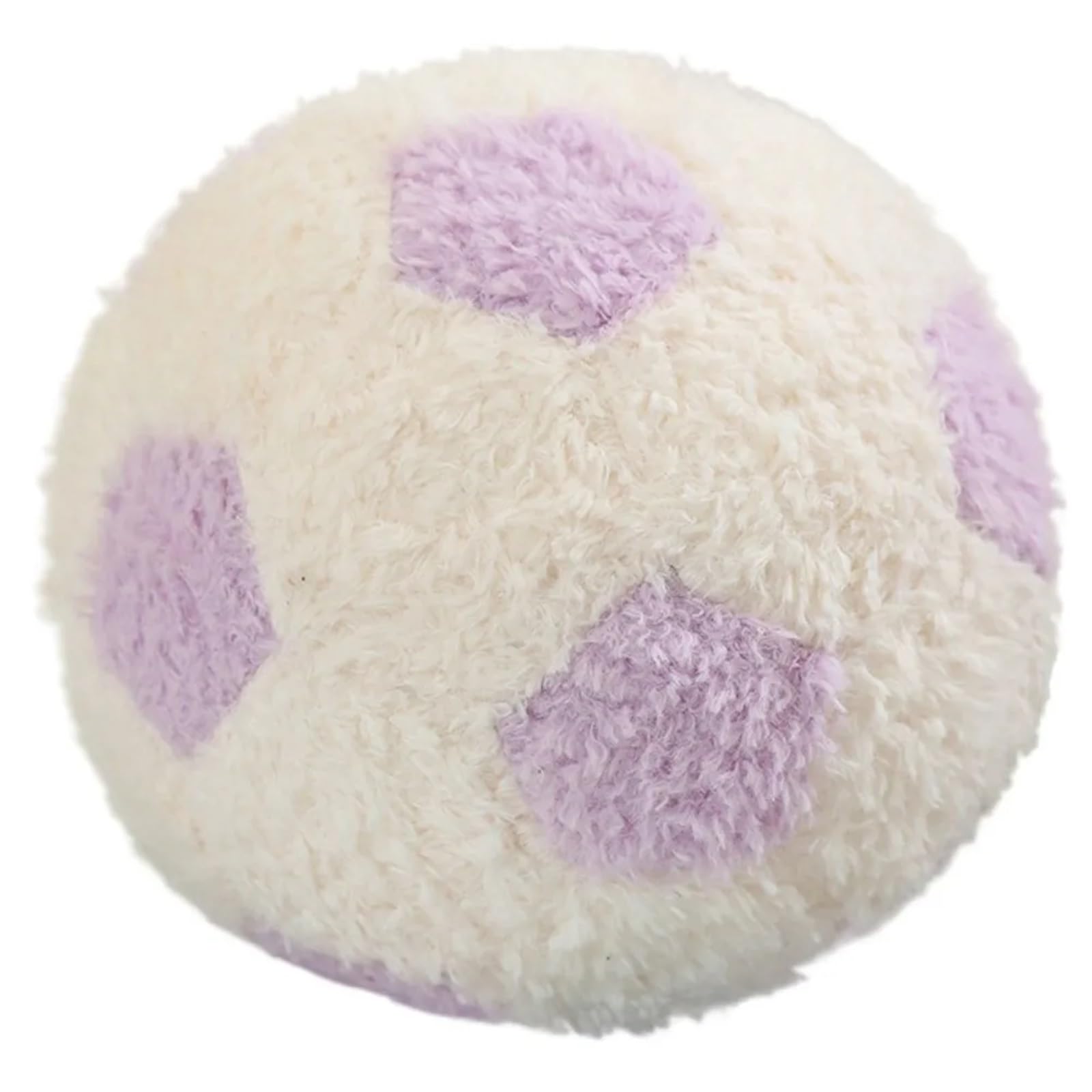 GIYXHU Cushion Soccer Ball Throw Pillow Simulation Stuffed Football Plush Soft Sports for Sofa(Purple-25cm)