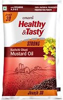 Emami Healthy & Tasty Strong Kachchi Ghani Mustard Oil Pouch, 825g