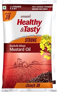 Emami Healthy and Tasty Strong Kachchi Ghani Mustard Oil Pou