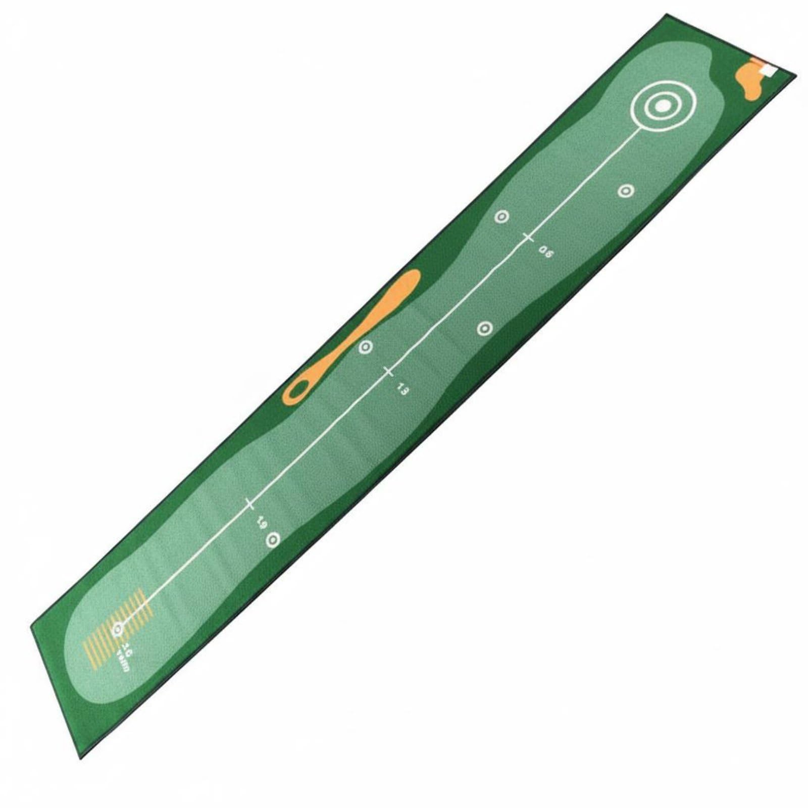 Esterilla de Putting de Golf Uso Interior y Exterior Alfombra Práctica Golf Base Antideslizante Tapete Entrenador Putting para Casa, Oficina, Estilo 1