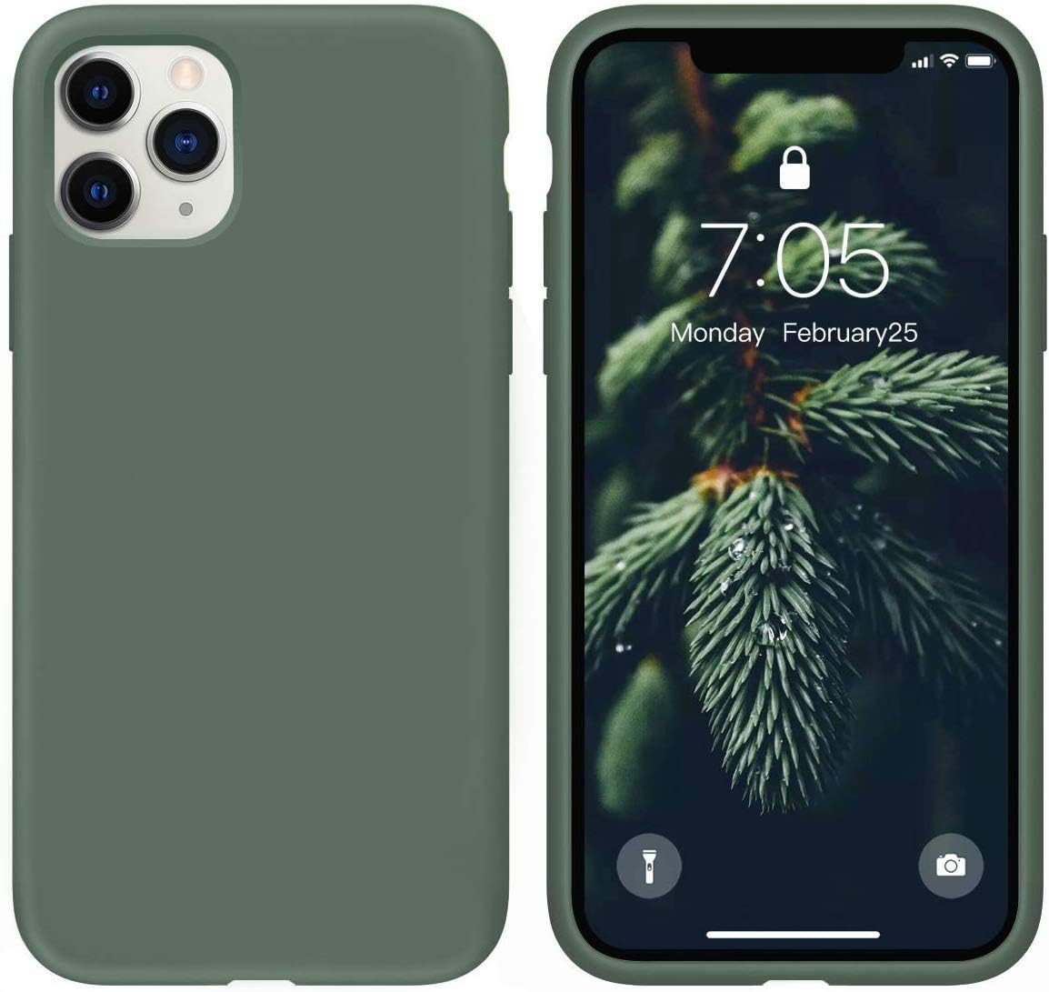 IceSword iPhone 11 Pro Case Pine Green, 11 Pro Case iPhone 11 Pro Silicone Case, Soft Microfiber Cloth, Apple iPhone 11 pro case 11 Pro Case iPhone Gel Rubber 5.8 iPhone 11 Pro - Pine Green