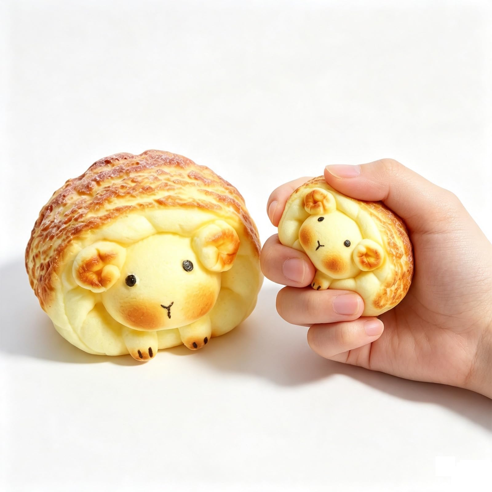 Bread Squishy, Soft Slow Rising Squeeze Fidget Toy, Cute Bread Stress Ball