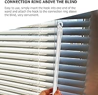 Vista 8 de Transparente Vertical Inclinación Ciega Reemplazo Rod Hook Vertical Persianas Piezas de Repuesto Blind r Stick Pulgadas