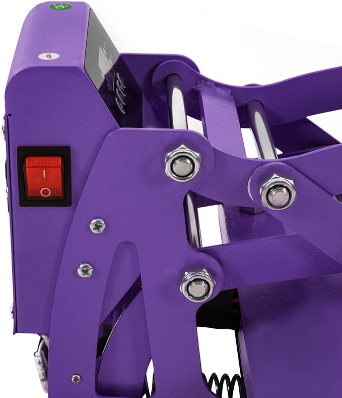 Máquina de Plancha Térmica 11.8x9in Ajustable 700W Morada para Camisetas miniatura 7