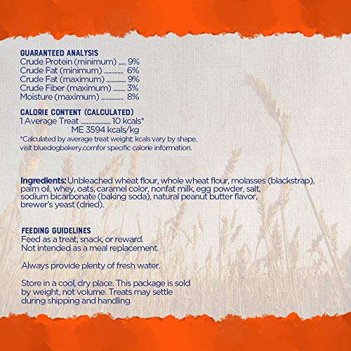 Blue Dog Bakery Natural Dog Treats, Doggie Paws, Peanut Butter Flavor, 16.2Oz (1 Count) #TOP2