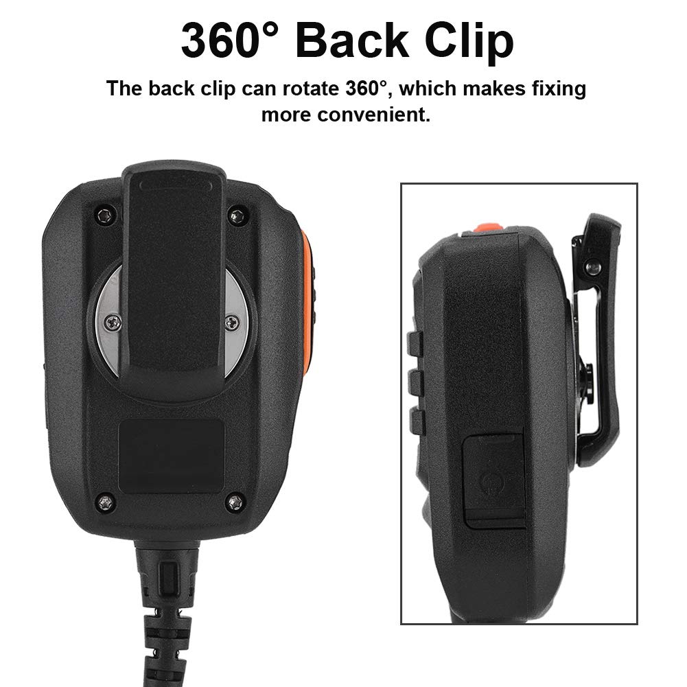 Microfono a Mano HYTERA HYT 3,5 mm Antipolvere Impermeabile Altoparlante Walkie-Talkie Radio CB Nero