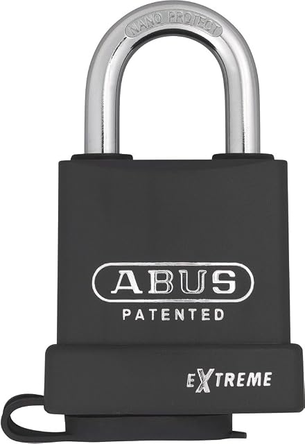 ABUS Kłódka Extreme 83WP/53  odporna na warunki atmosferyczne  z wymiennym pałąkiem  hartowana stal specjalna  poziom bezpieczeństwa ABUS 8  czarna