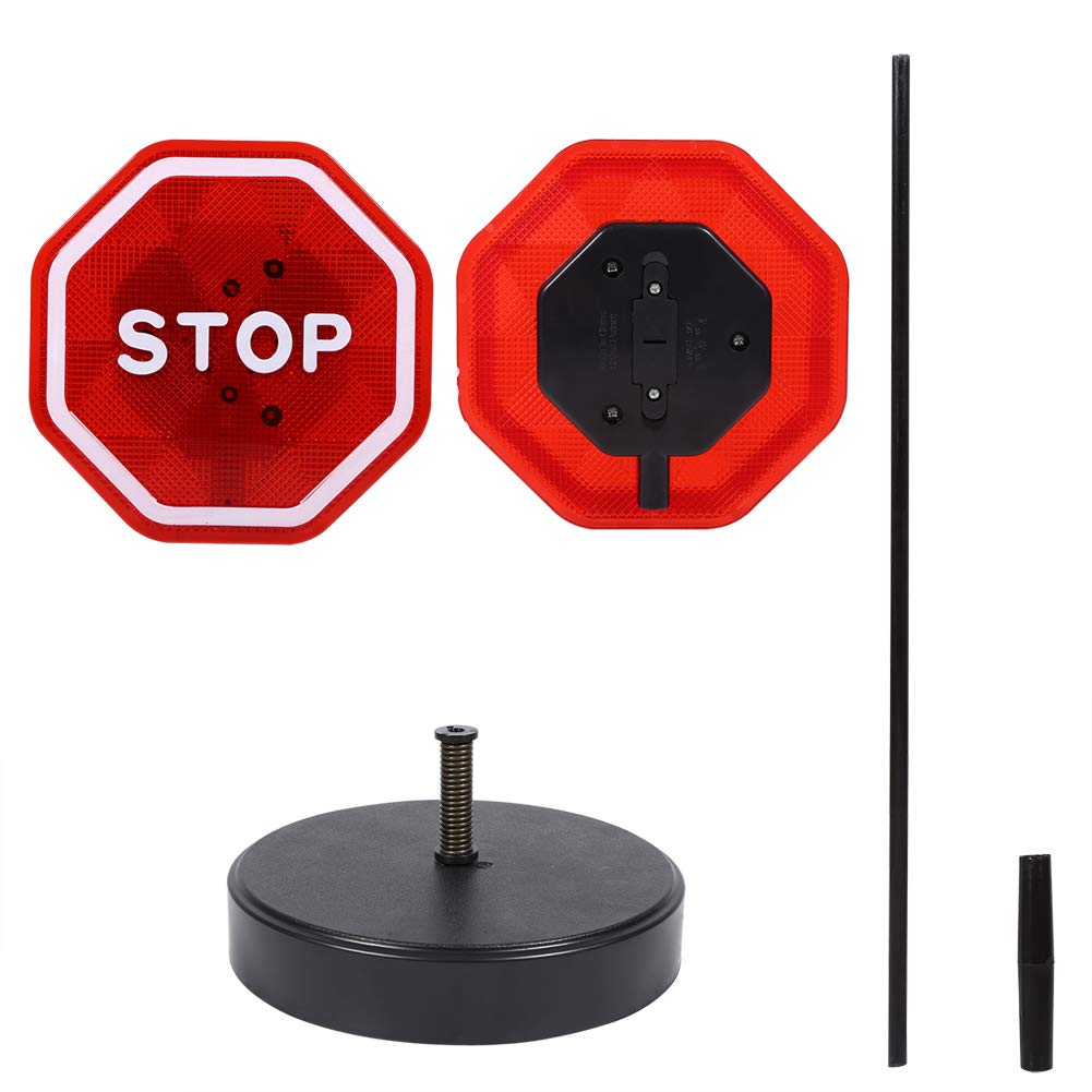 Akozon Capteur de Stationnement de Panneau D'arrêt de LED avec Le Détecteur Automatique de Stationnement de Support Réglable pour Le Port de Garage
