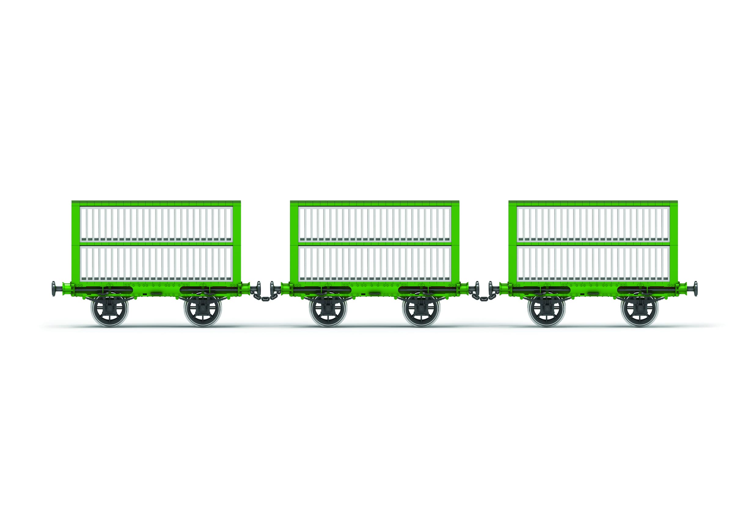 Hornby Wagons - R60165 L&MR Sheep Wagon Pack - Era 1 Train Toy, 00 Gauge Wagons & Freight for Train Set, Models for Adults - 1:76 Scale Model Gift