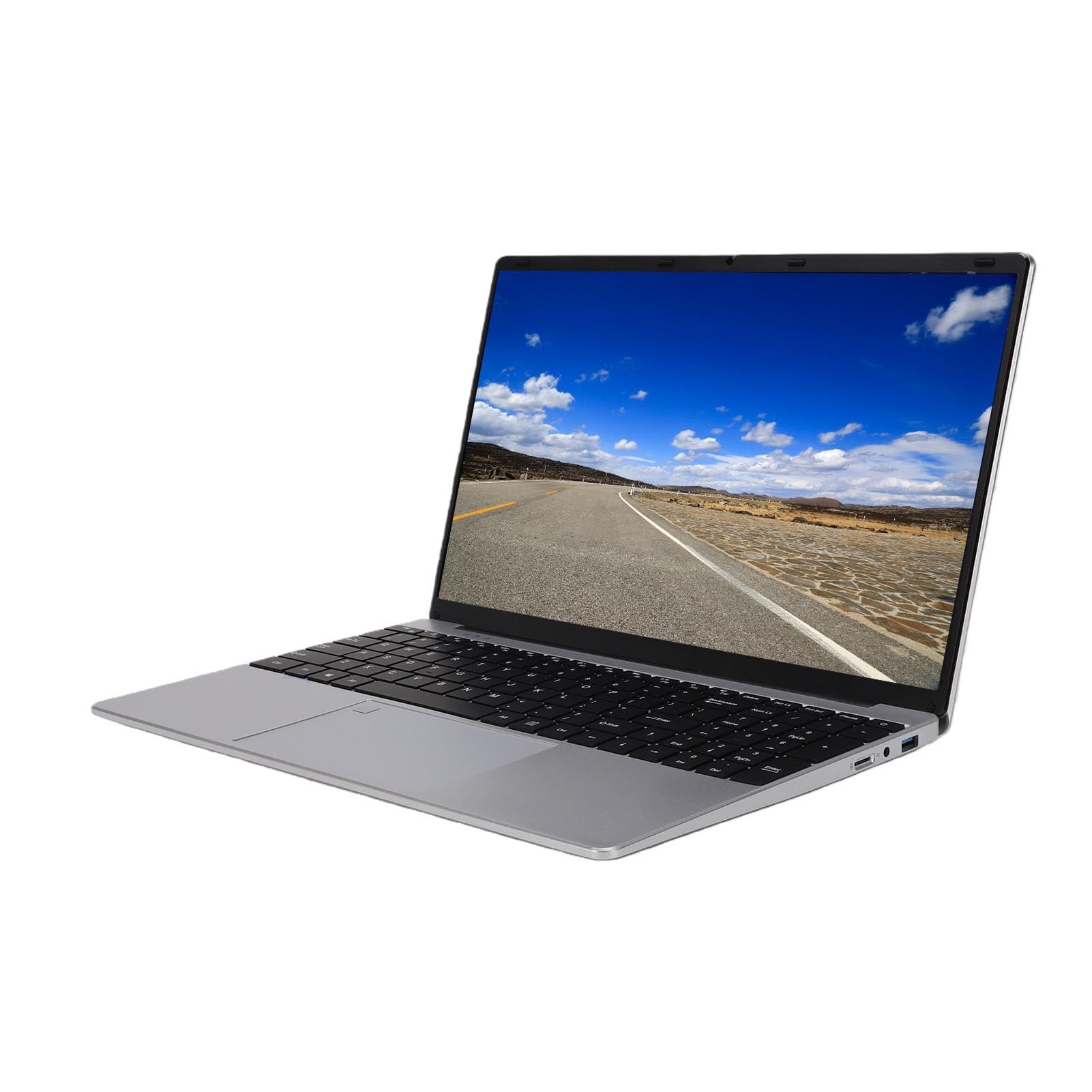 LICAEVEY Laptop Laptop Sottile e Portatile da 15,6 Pollici, Display 1920x1080, 16 GB di RAM, 128 GB SSD, Tastiera Retroilluminata, Tastierino Numerico, con Durata della Batteria di 8 (Spina Europea)