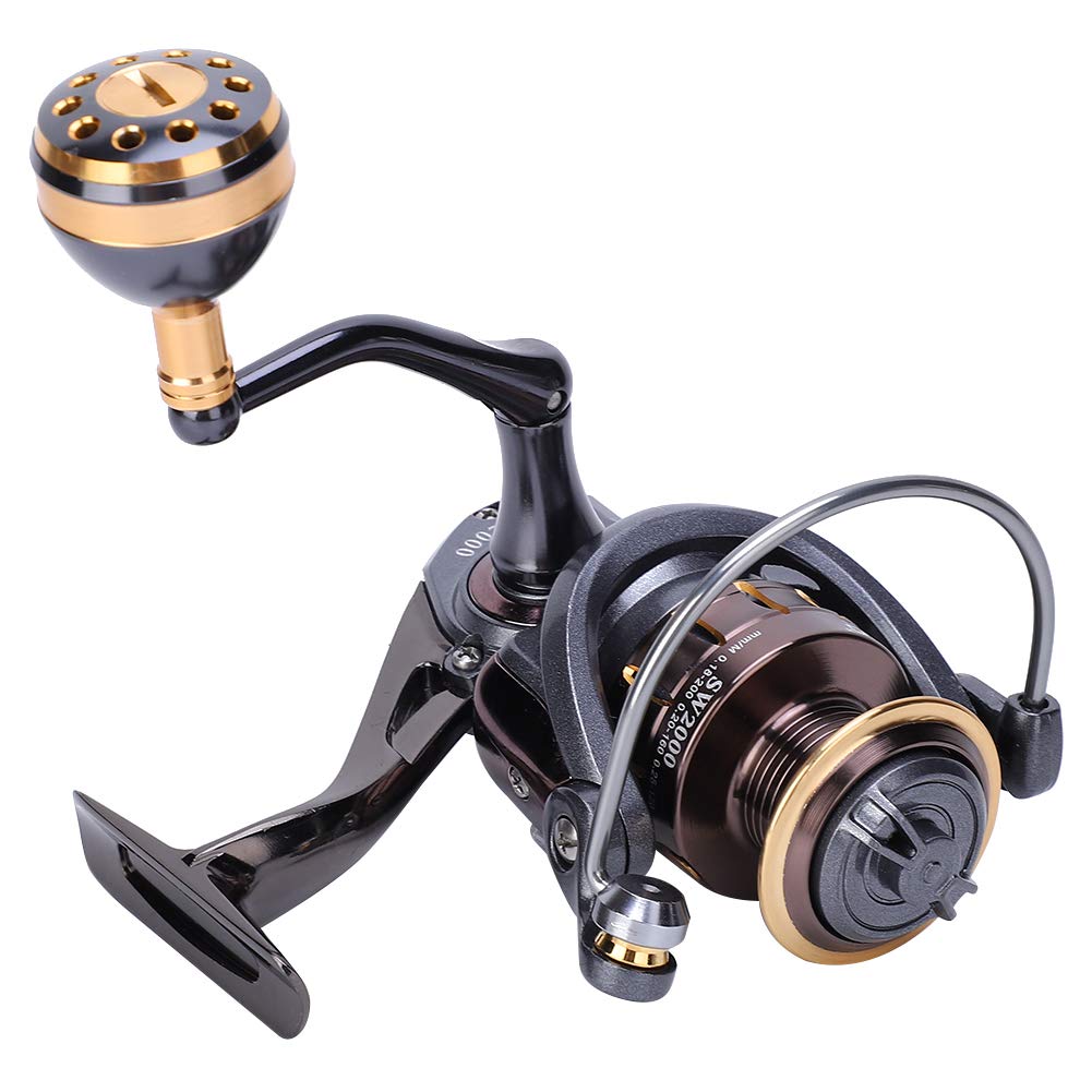 DAN&DRE SW Series Premium Sea Fishing Reel, High Strength, Easy Casting, Long Shot, Metal Spinning Wheel, Perfect for Anglers (SW4000) (SW2000)