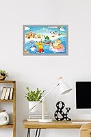 Vista 80 de Trends International Pokémon - Summer Wall Poster, 34L x 22.4W, Gold Framed Version
