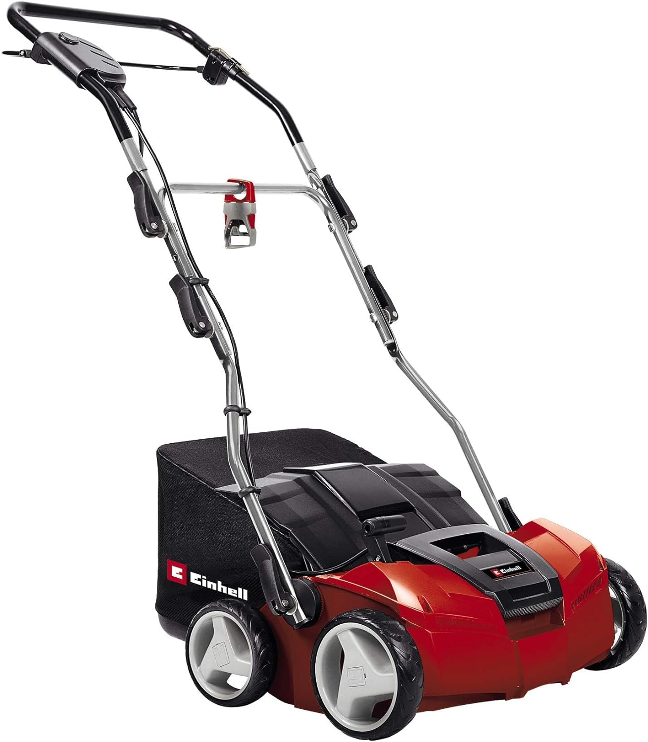 Einhell Elektro-Vertikutierer-Lüfter GE-SA 1435 (1400W, 35cm Arbeitsbreite, bis 3-9mm Arbeitstiefe, höhenverst. Holm, 28L Fangsack, inkl. Lüfterwalze)