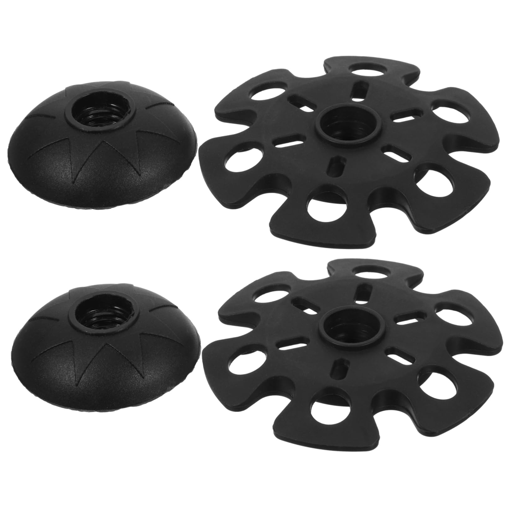 Toyvian 4 pièces Embouts Bâtons Randonnée Caoutchouc Antidérapants Accessoires Trekking pour Moyens et Seniors Couvre Pointe Durable pour Marche et Randonnée