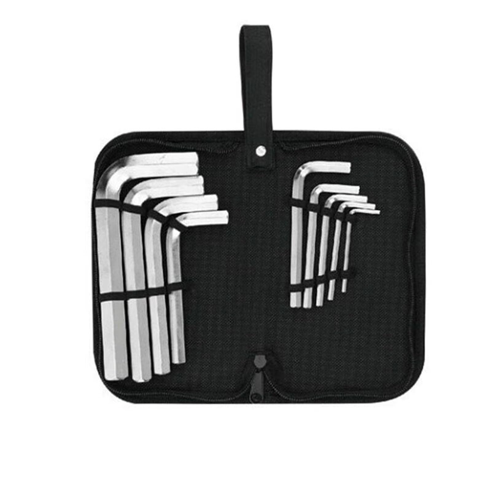 9/10Pcs Allen Wrench Set 3/4/5/6/8/10/12/14/17/19mm Set di chiavi in acciaio al vanadio Riparazione Biciclette Strumento Domestico Allen Key Set Per Trapano