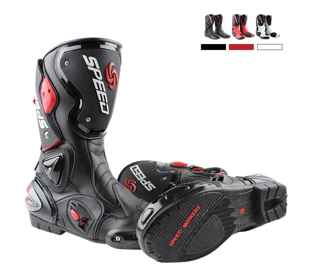 Bottes de Moto Racing – Bottes de Motocross Professionnelles, Antidérapantes, Respirantes et Imperméables