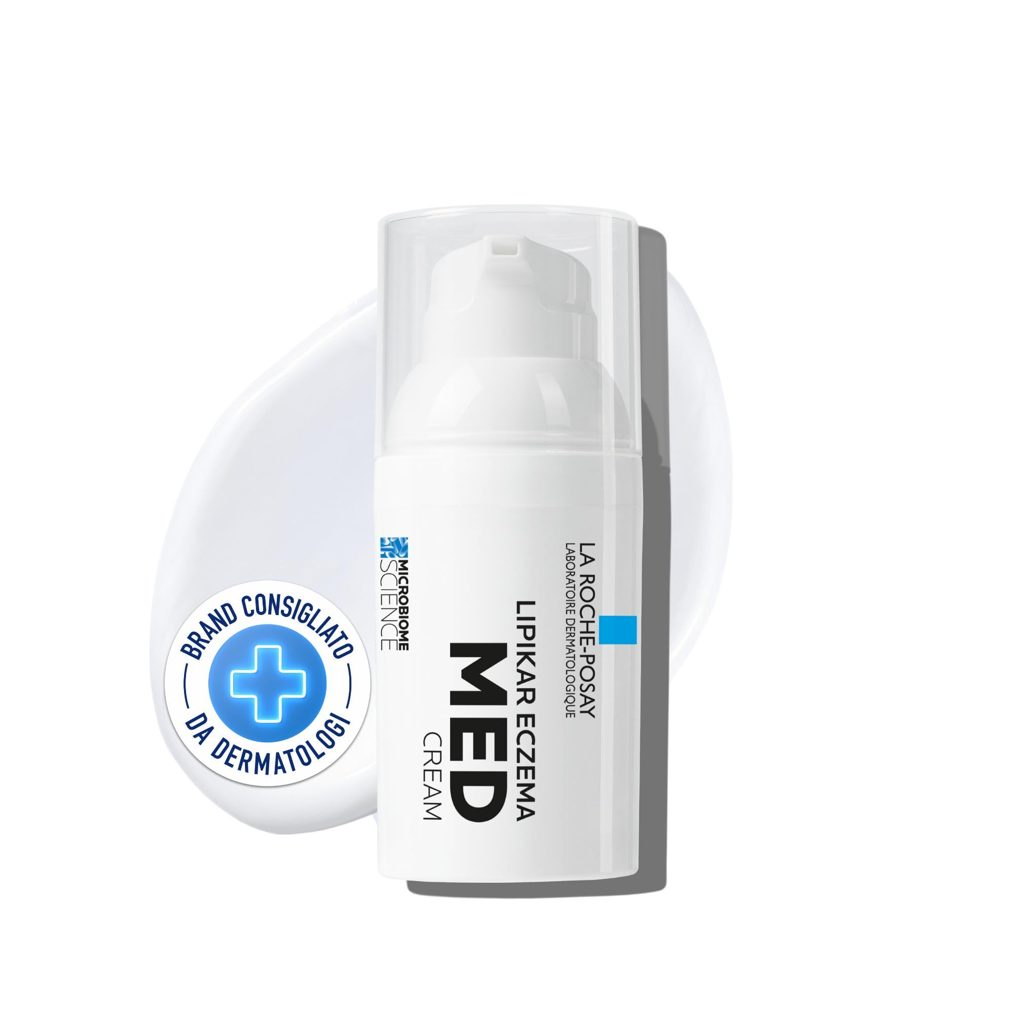 La Roche-Posay Lipikar, Crema Lenitiva per Pelli Irritate e Arrossate, Dispositivo Medico Contro i Sintomi dell'Eczema, Pelle Lenita e Sensazione di Sollievo, Formula Ipoallergenica, Eczema MED, 30 ml