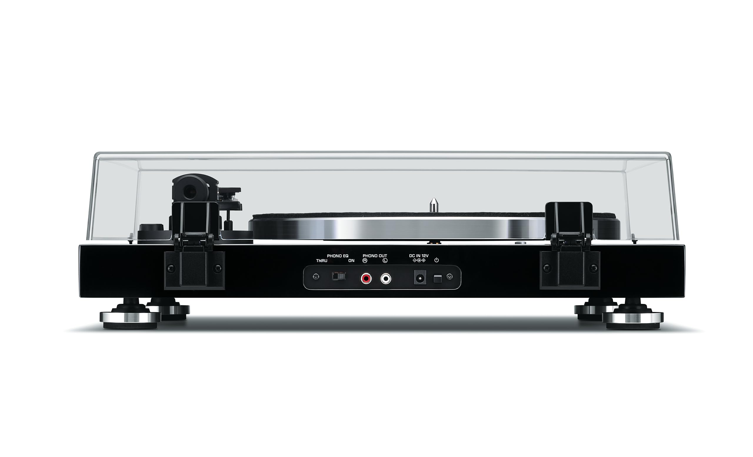 Yamaha TT-S303 Giradischi Tradizionale a Cinghia, Preamplificatore Incorporato, Uscita Phono e di Linea, Nero