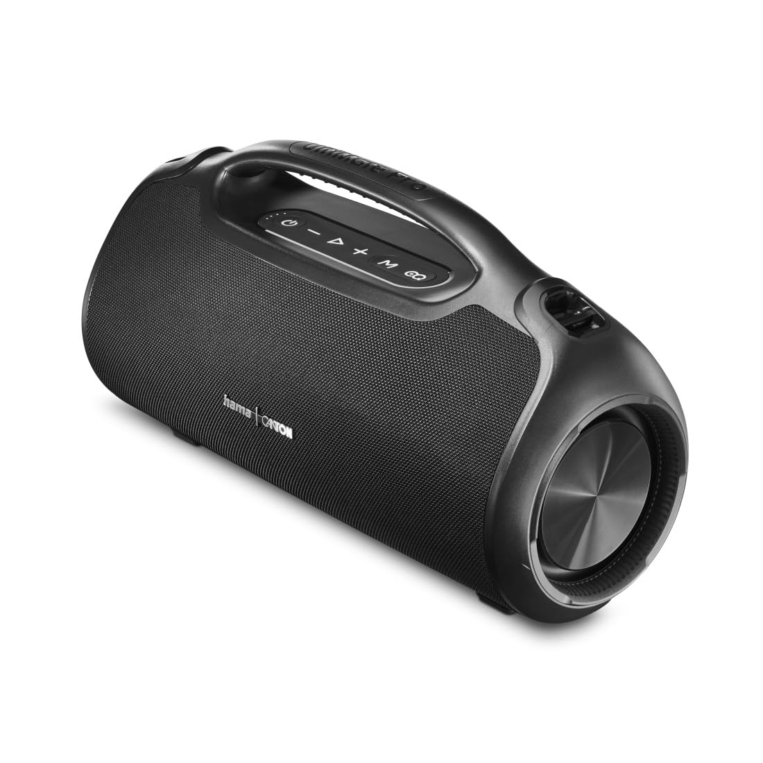 HamaBluetooth Lautsprecher Outdoor 120W (App, wasserfest IPX6, 24 Stunden Akkulaufzeit, Pro Sound, Powerpack, USB Aux 3,5/6,3mm, Party Lautsprecher, Soundbox groß) schwarz