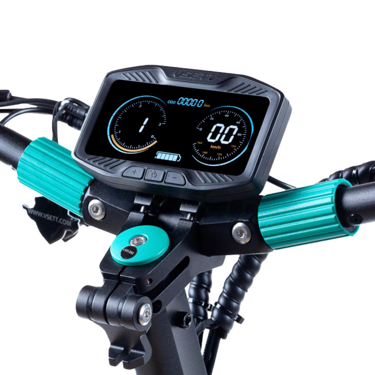 VSETT Trottinette Électrique 9 Lite, 1 Moteur 650W, Autonomie jusqu'à 55 km, 25 KM/H, Écran LED 5×5", Tout Terrain