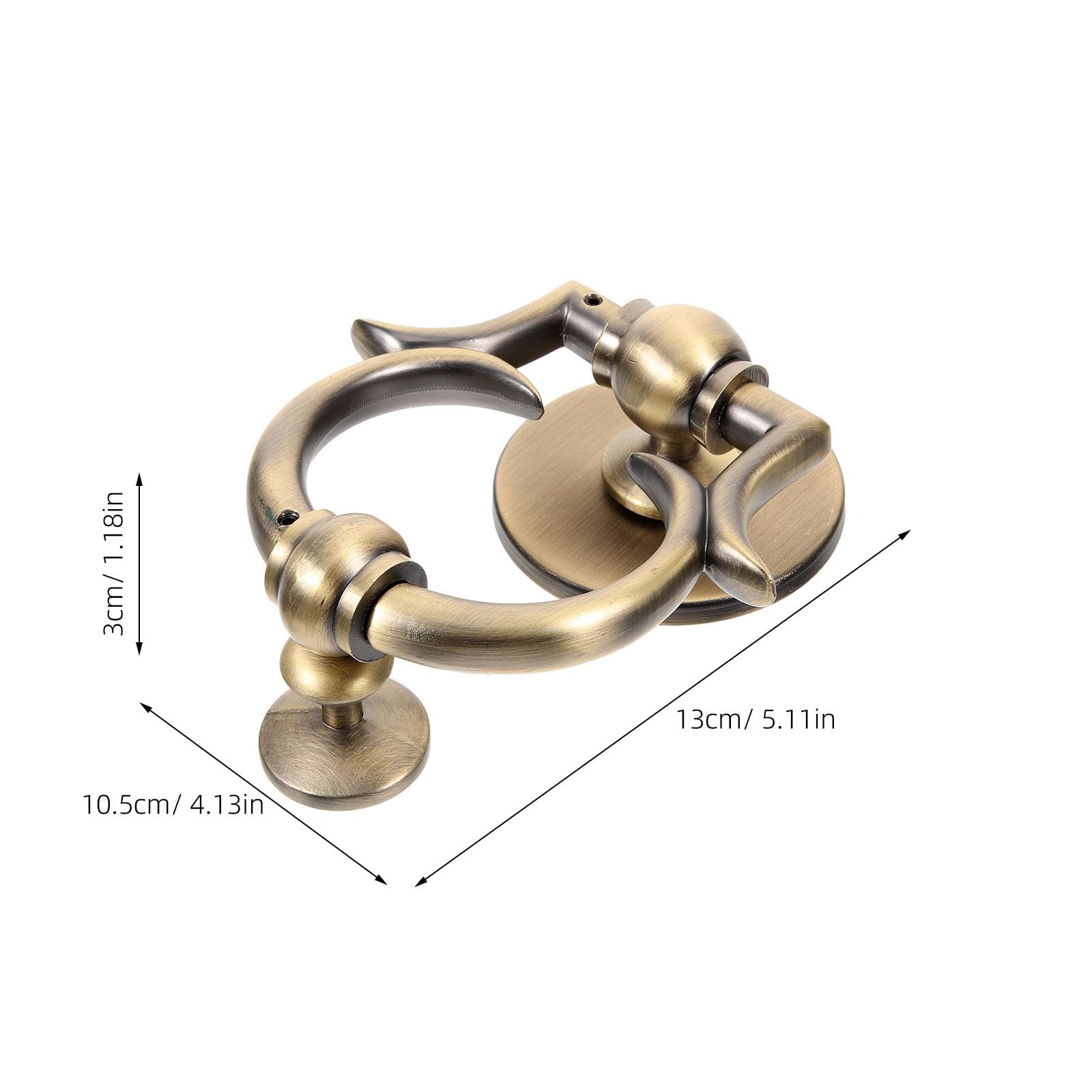 Angoily Heurtoir De Porte Rond En Alliage De Zinc 13X12X3Cm Style Européen Décoration Entrée Maison Moderne Résistant À La Rouille Facile À Installer