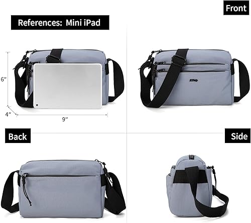 Vista 3 de ETidy Bolso cruzado de nailon para mujer, impermeable, ligero, casual, bolso de hombro