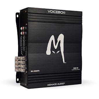 Menace Audio M4-3000FR - 3000 Watt Full Range Class D 4 Channel 1 ohm Stable