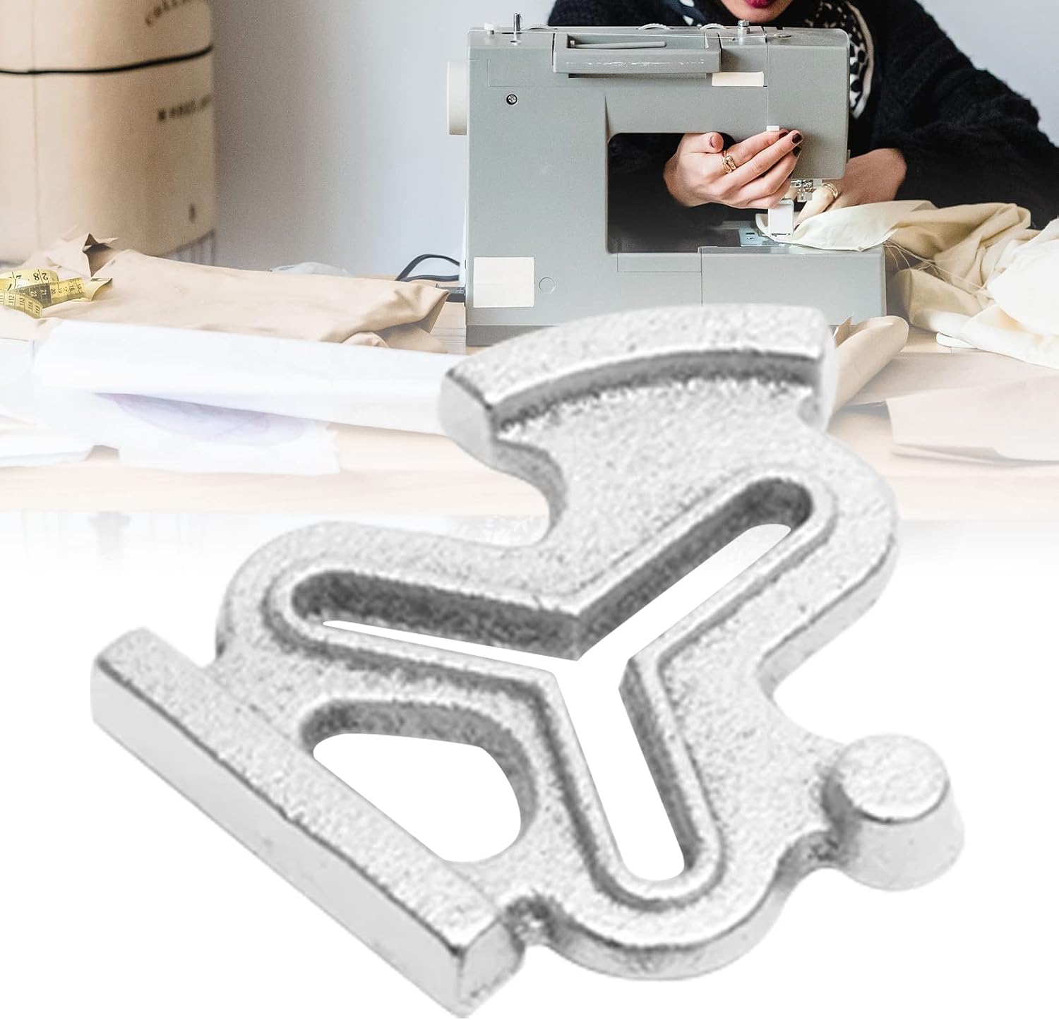Zerodis Sewing Machine Positioning Gauge,3 in 1 Universal Sewing Plum Blossom Gauge Lockstitch Flat Car Synchronous Sewing Machines Guide Gauge for Garment Industry Home Sewing Work