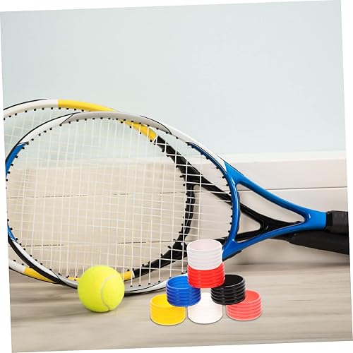 Miniatura 8 de 7 unids anillo de goma de sellado de raqueta antideslizante para raqueta de tenis, suministros de tenis, bandas de agarre de bádminton, protectores