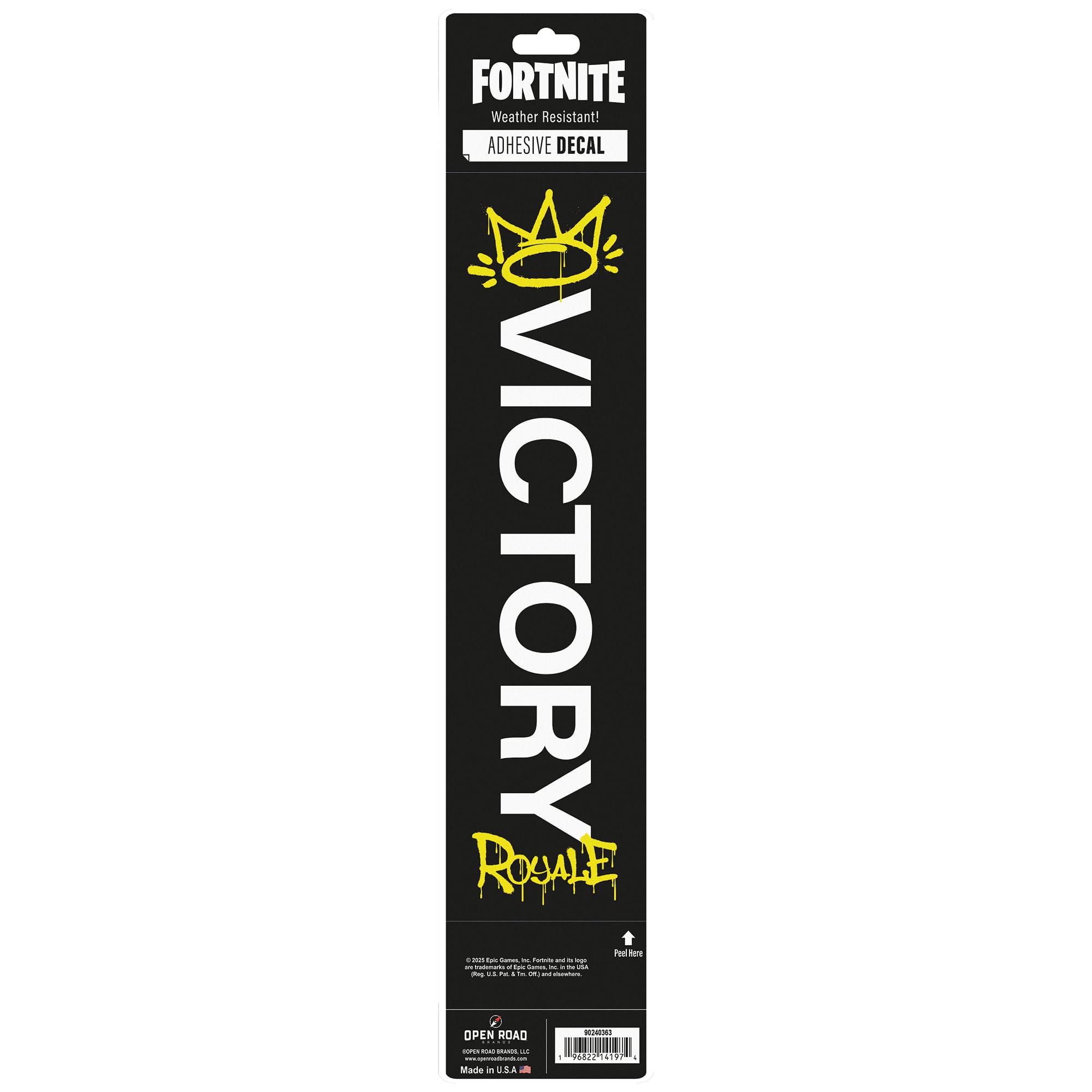 Fortnite Victory Royale Adhesive Vinyl Decal