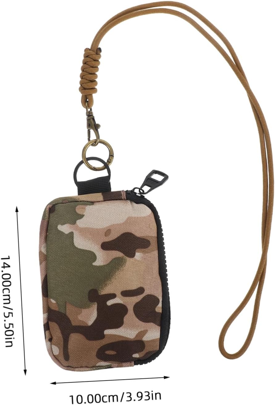 Outdoor Multi Functional Hanging Purse with Lanyard Portable Coin and Card Organizer for Travel Sports and Outdoor Activities for Earphones Keys and Id Storage