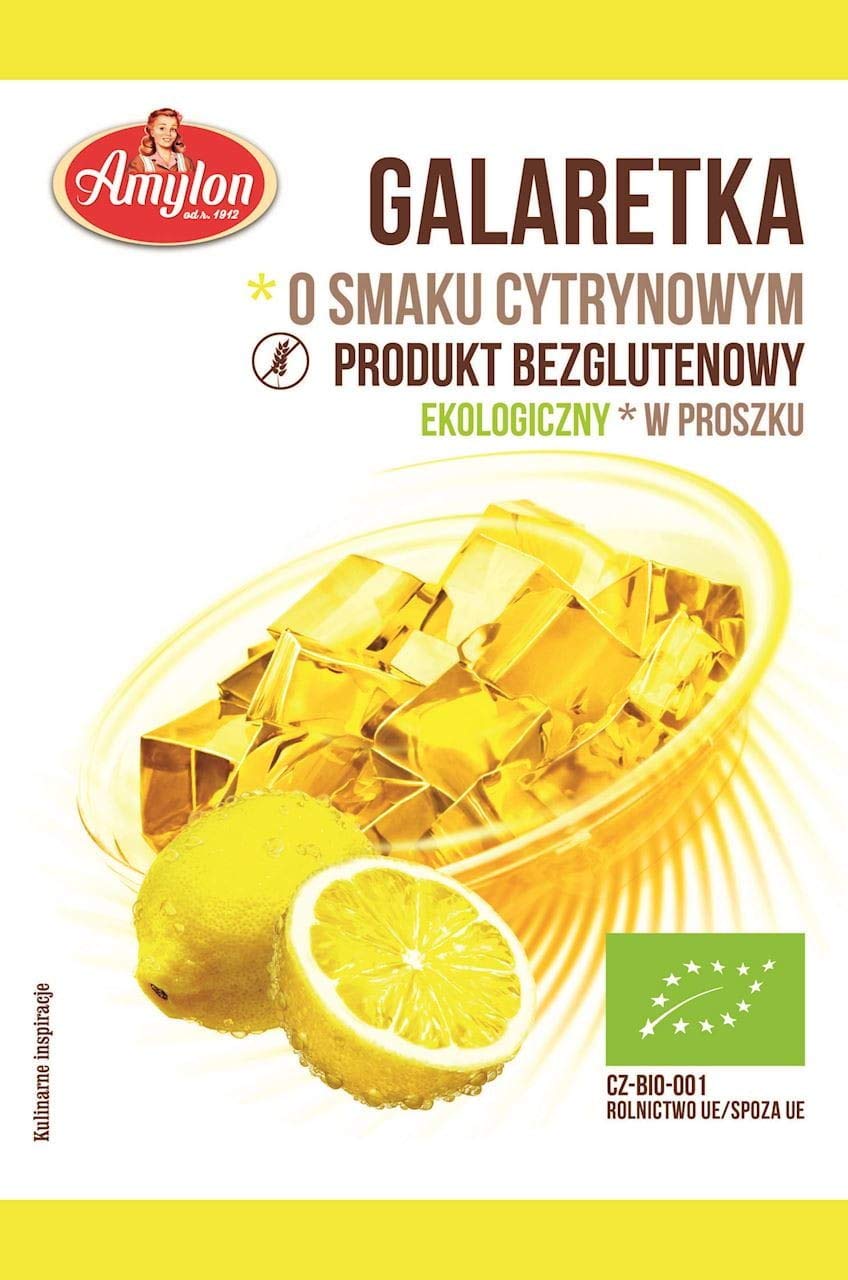 GELATINA CON SABOR A LIMÓN BIO 40 g - AMYLON